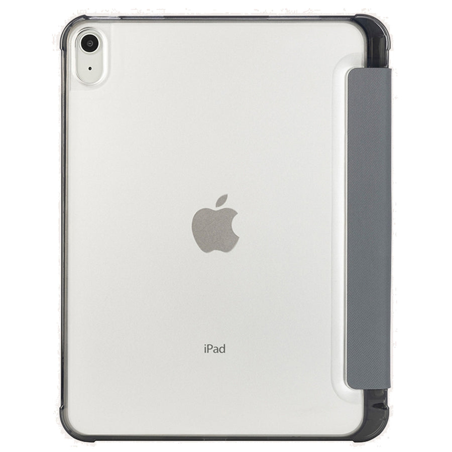 Tucano Satin Folio Case (Grey) for iPad 11" A16  &  10th Gen 10.9" (2022) - with internal compartment to store your Apple Pencil - Military standard test approved