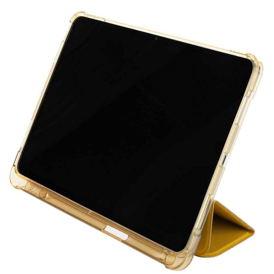 Tucano Satin Folio Case ( Dark Yellow ) for iPad Air 11"  ( M4/M3/M2 ) The Satin cover has an internal compartment to store your Apple Pencil - Military standard test approved