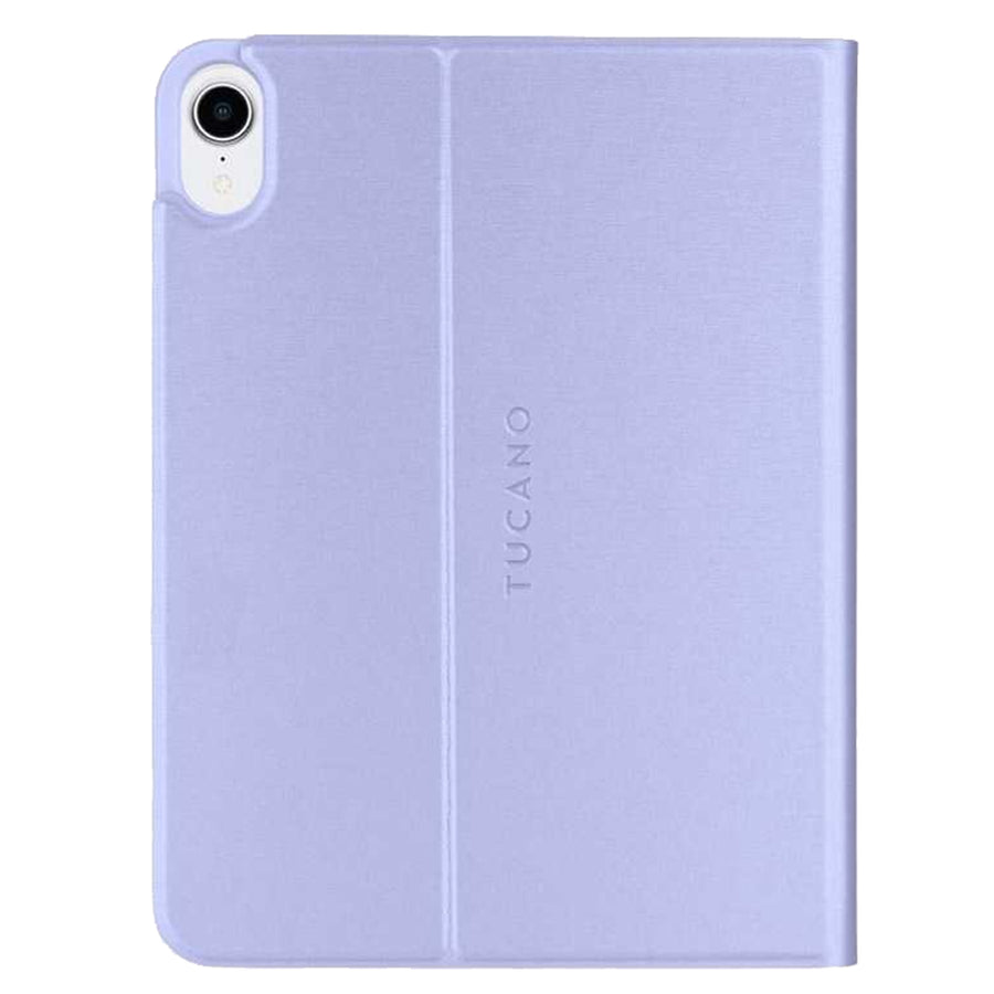 Tucano Metal Tablet Case Purple for iPad Mini 6th and iPad Mini 7th A17 pro chips Flexible and durable back shell; Front cover in satin finishingthat converts into a convenient stand; made from recycled plastic bottles