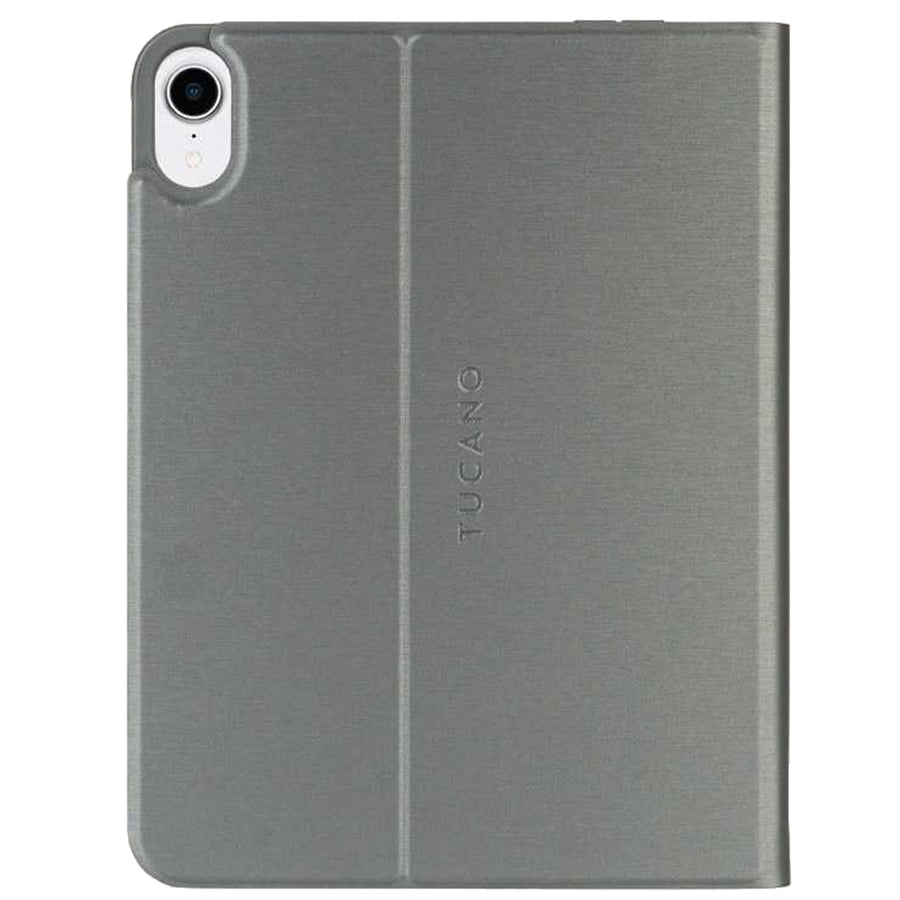 Tucano Metal Tablet Case Sideral Grey for iPad Mini 6th and iPad Mini 7th A17 pro chips Flexible and durable back shell; Front cover in satin finishing that converts into a convenient stand; made from recycled plastic bottles