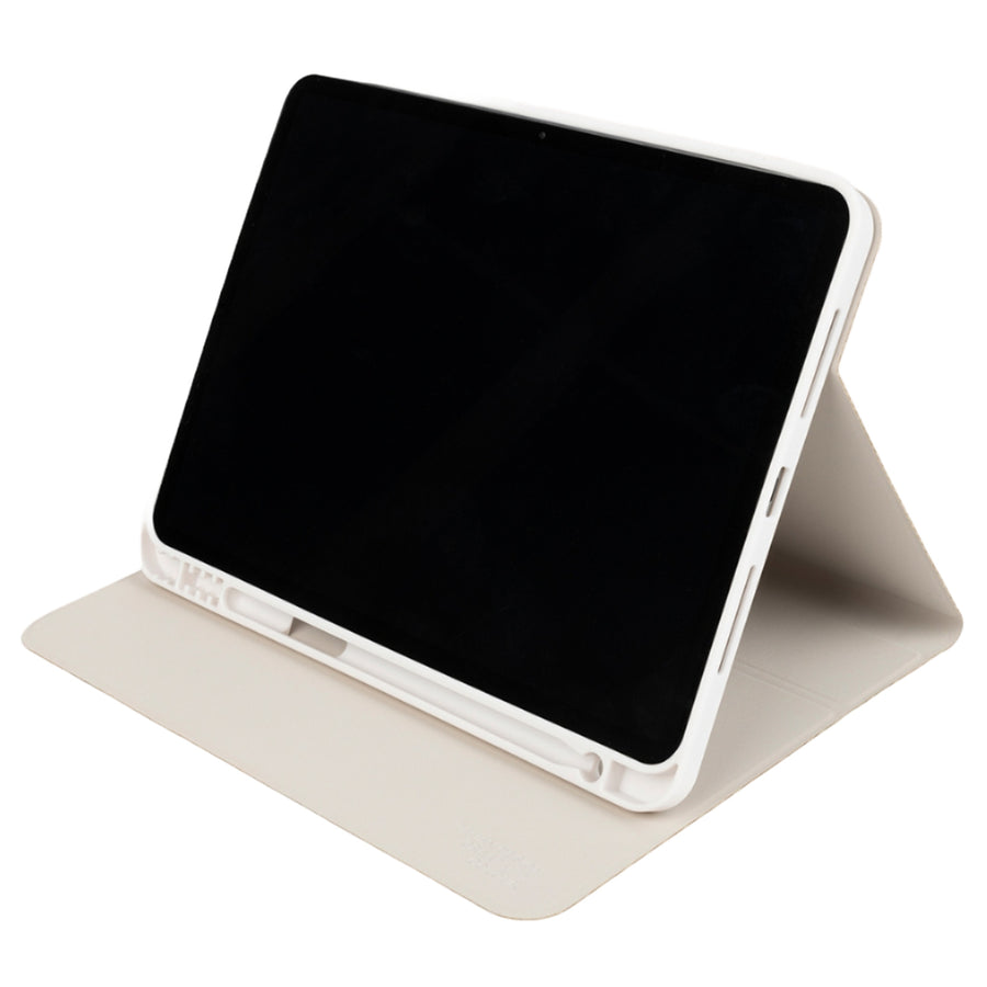 Tucano SCHIZZO Tablet Case White for iPad Air 11" ( M4/M3/M2 ) Two-section cover design  Case with printed graphics  Front cover converts into a convenient stand  ON/OFF function  Camera opening on the back  Internal compartment for Tucano