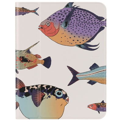 Tucano SCHIZZO Tablet Case White for iPad Air 11" ( M4/M3/M2 ) Two-section cover design  Case with printed graphics  Front cover converts into a convenient stand  ON/OFF function  Camera opening on the back  Internal compartment for Tucano