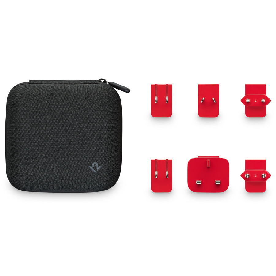 Twelve South PlugBug with Find My, 50W Travel Charger 2-Port 50W,Built-in Apple Find My, GaN-powered, includes adapters for US, CN, AU, EU, UK and KR