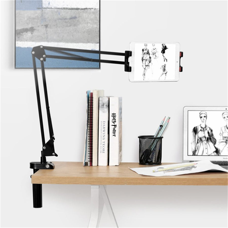UGREEN 50394 Tablet / Phone Stand - Black, Folding Long Arm, Support with 4-12.9" Smart Phone / iPad / Nintedo Switch / Kindle