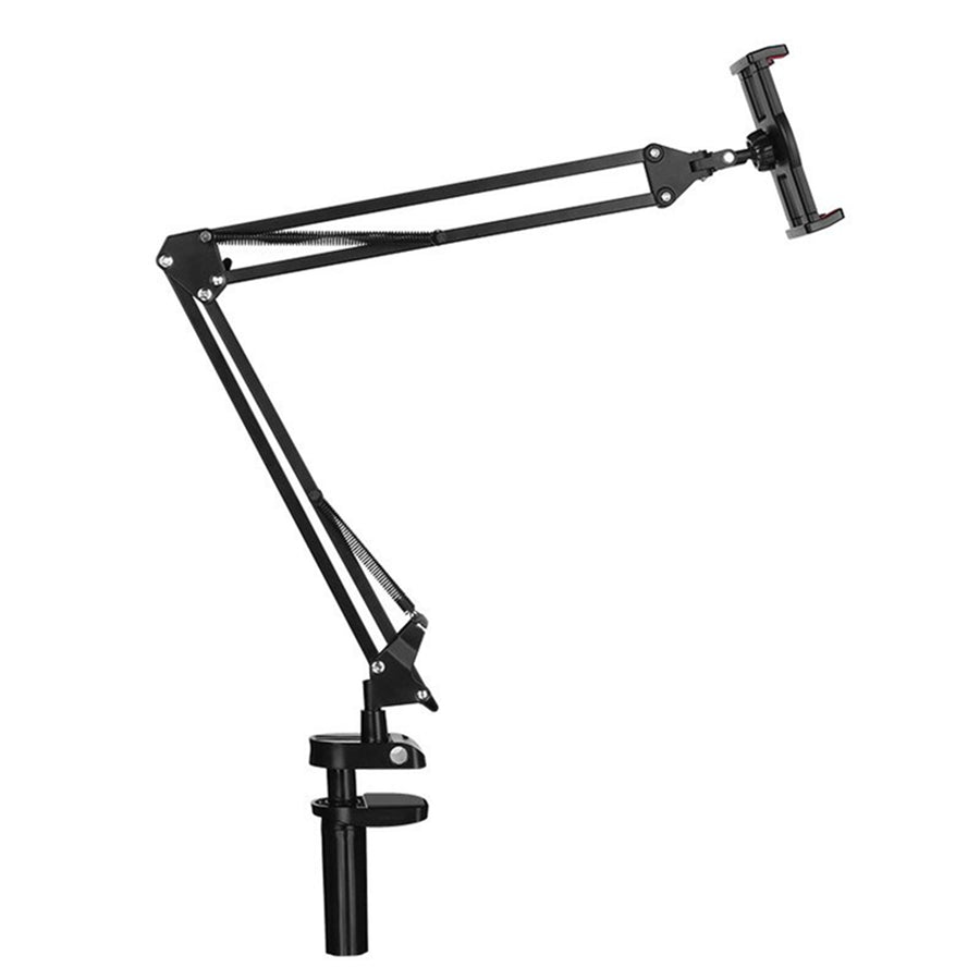 UGREEN 50394 Tablet / Phone Stand - Black, Folding Long Arm, Support with 4-12.9" Smart Phone / iPad / Nintedo Switch / Kindle