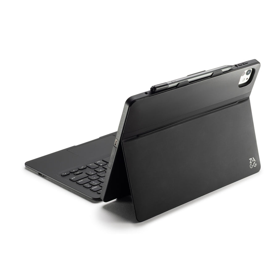 ZAGG Pro Keys Connect Keyboard Tablet Case for iPad Air 11" ( M4/ M3 / M2 ) - Durable case & direct connect keyboard with trackpad, kickstand, and pro typing experience