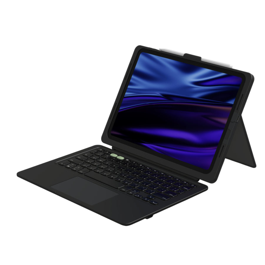 ZAGG Pro Keys Connect Keyboard Tablet Case with Trackpad  for  Apple iPad Pro 13" ( M5 / M4 ) - Durable case & direct connect keyboard with trackpad, kickstand, and pro typing experience