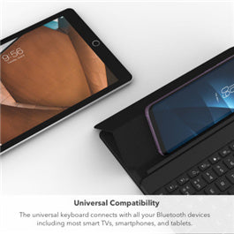 ZAGG Flex Portable, Universal Keyboard and Detachable Stand for Devices up to 12" Black