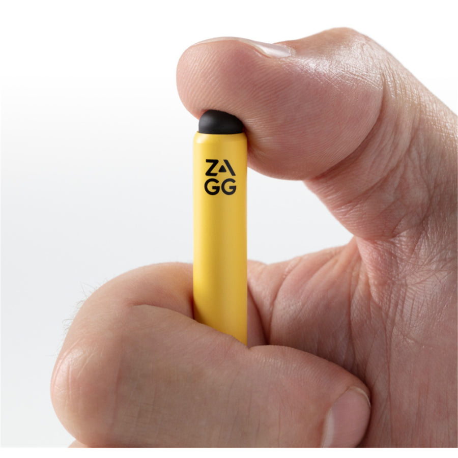 ZAGG Pro Stylus 2 Universal Stylus (Gelb) – Aktiver Stylus mit dualer Spitze und kabelloser Ladefunktion – Für alle iPads ab 2018 (NICHT kompatibel mit iPad Pro (M4))
