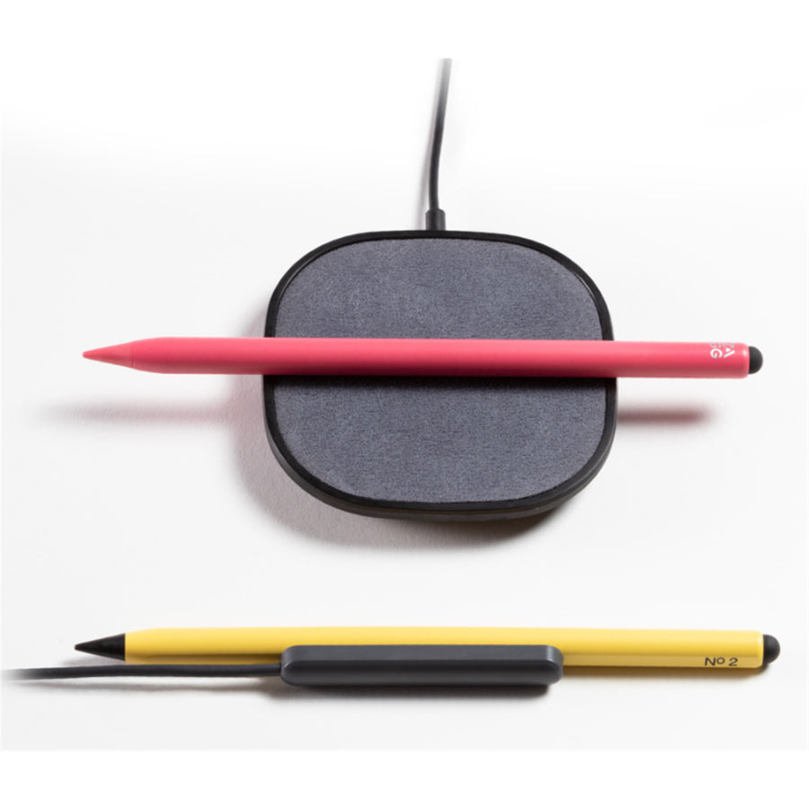 ZAGG Pro Stylus 2 Universal Stylus (Grau) – Aktiver Stylus mit zwei Spitzen und kabellosem Laden – Für alle iPads ab 2018 (NICHT kompatibel mit iPad Pro (M4))