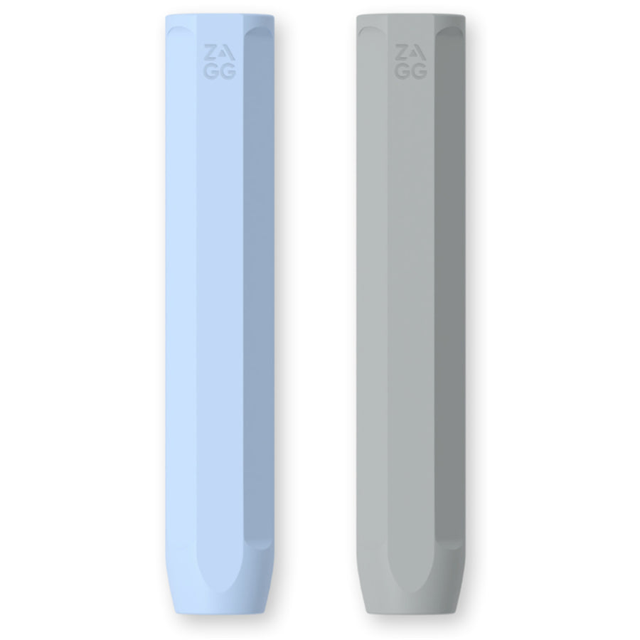 109914757 - Zagg Apple Pencil Grips Twin Pack, Blue & Grey