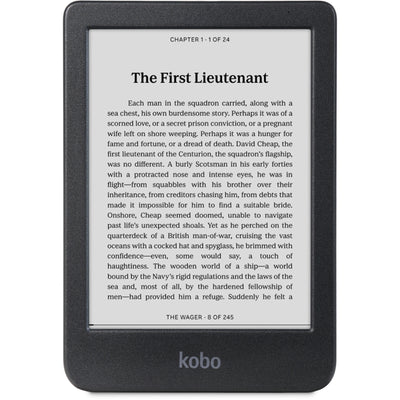 N365-KU-BK-K-EP - KOBO CLARA BW 6" E INK CARTA DISPLAY COMFORT LIGHT PRO & WATERPROOF E-READER