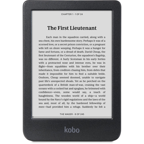 N365-KU-BK-K-EP - KOBO CLARA BW 6" E INK CARTA DISPLAY COMFORT LIGHT PRO & WATERPROOF E-READER