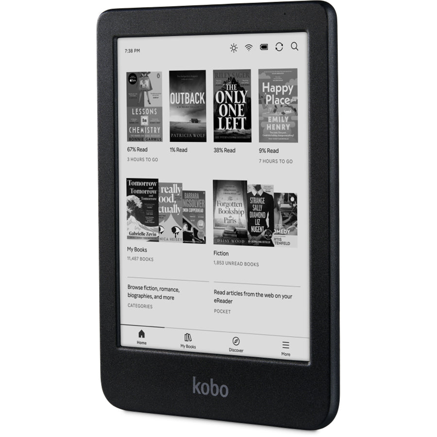 N365-KU-BK-K-EP - KOBO CLARA BW 6" E INK CARTA DISPLAY COMFORT LIGHT PRO & WATERPROOF E-READER