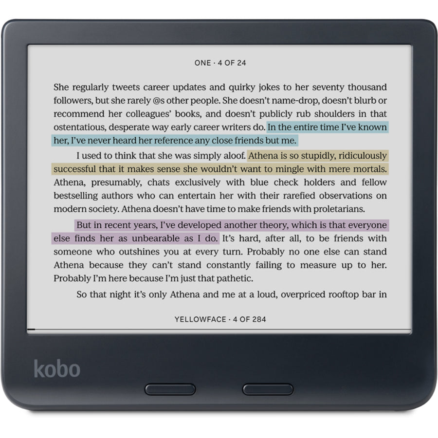Kobo Libra Color + Style 2  Pen Bundle  eReader - Black