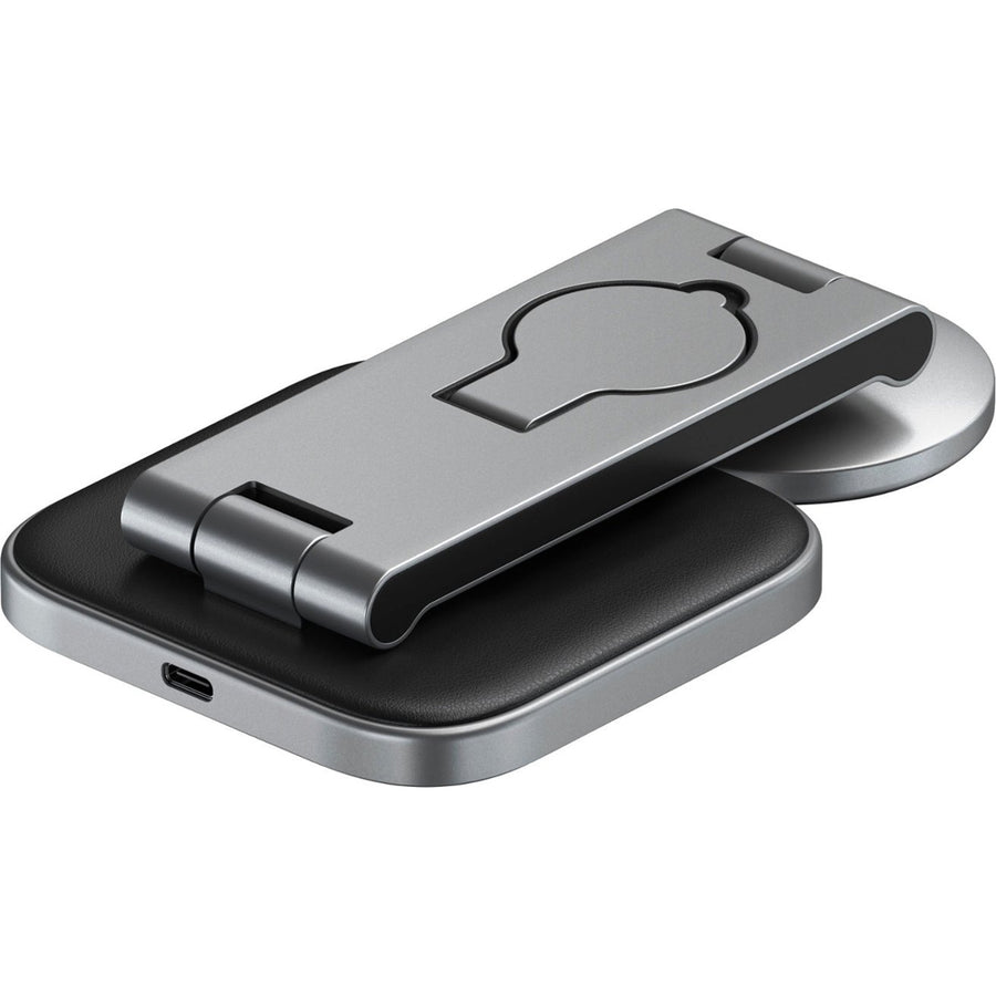 SATECHI 3-in-1 Foldable QI2 Wireless Charging Stand with 45W Charger & Travel Adapters