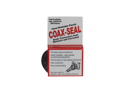 TAPE-01 - Universal Electronics TAPE-01 - Coax-Seal Hand Moldable Plastic Weatherproofing Tape, Half Inch Wide
