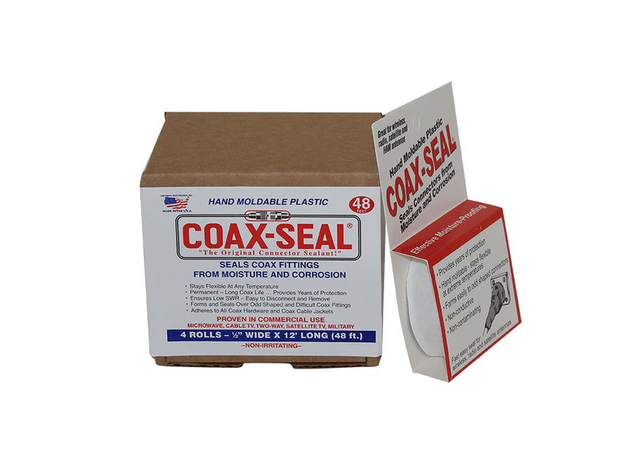 Universal Electronics TAPE-02 - Coax-Seal Hand Moldable Weatherproofing Tape (4 Pack - 1/2in wide)