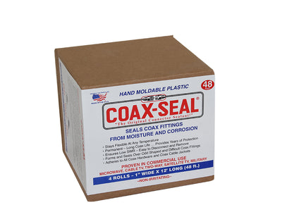 Universal Electronics Coax Seal Hand Moldable Plastic Weatherproofing Tape One Inch Wide (4 Pack)