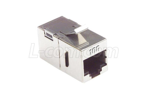 TDG1026KS-C6A - L-com TDG1026KS-C6A - Cat6a Coupler - Shielded RJ45 (8x8) Keystone Feed-thru