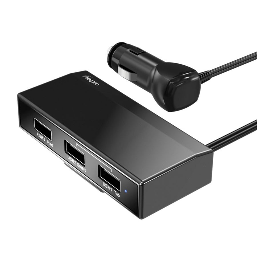 Aerpro 50 APCC320 4.5A 3 Port USB In-Car Charger with 1m Cable