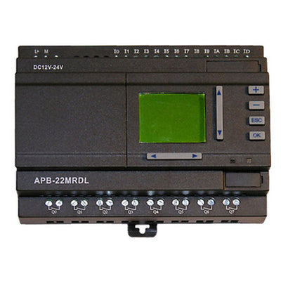 Array APB-22MRDL – speicherprogrammierbare Steuerung mit LCD (DC-Version) und USB-Programmierkabel