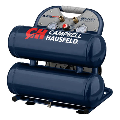 IC040510DI - CAMPBELL HAUSFELD TWIN STACK 1HP OIL FREE COMPRESSOR 17L TANKS