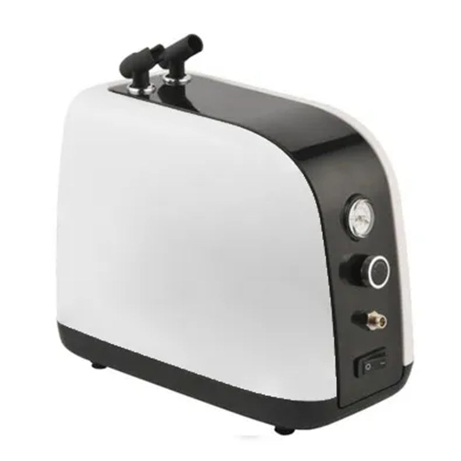 FM.ABC-1/6HP - FORMULA AIRBRUSH COMPRESSOR 1/6HP WITH REGULATOR 0.4L TANK  WHITE