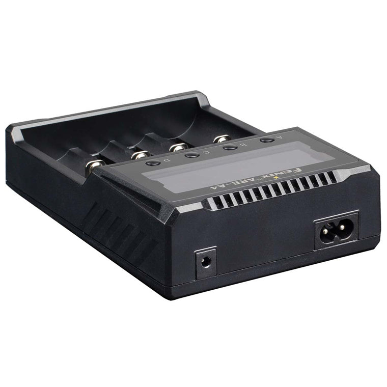 Fenix Battery Charger ARE-A4 Dual Charging Mode Li-ion and Ni-MH / Ni-Cd  Charger Smart Multifunctional, Support Lots of Rechargeable Batteries on Market,