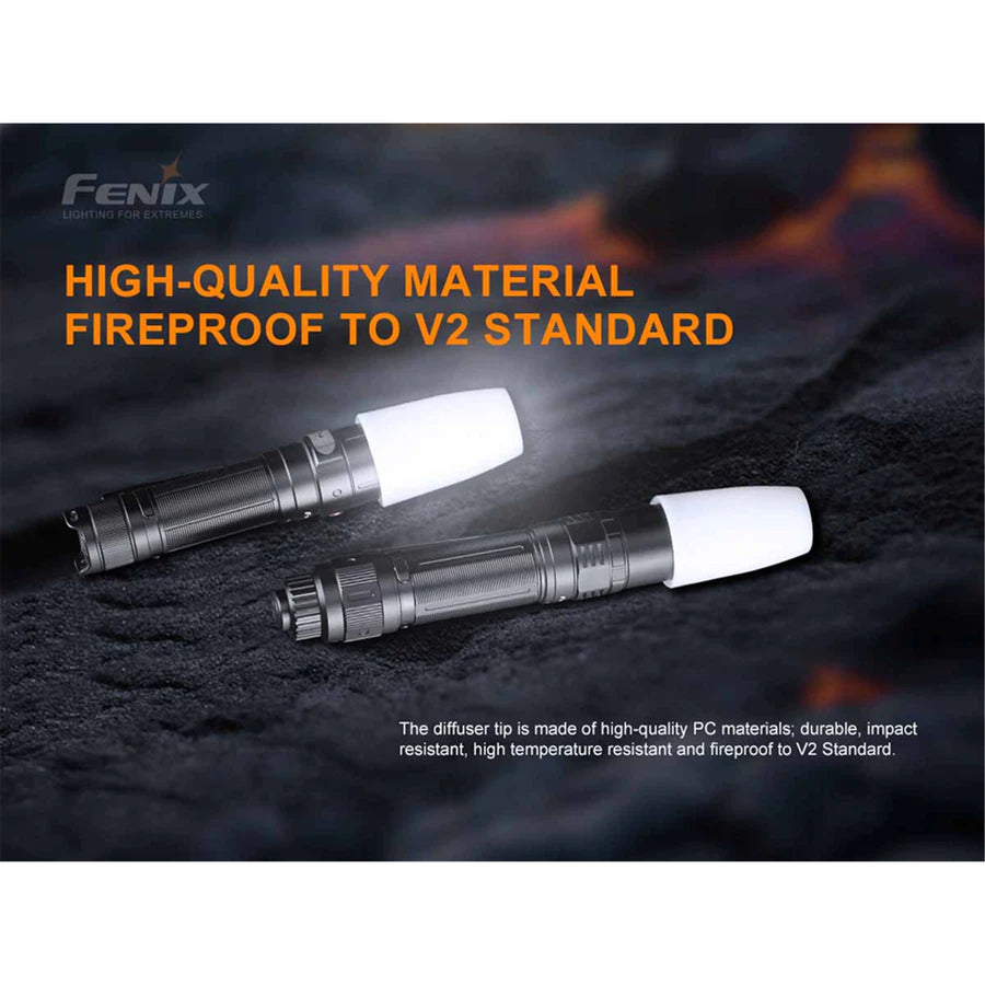 Fenix Diffuser Tip AOD-S V2.0 Mini Size White, For Fenix E/LD/PD Series Flashlights & Torches