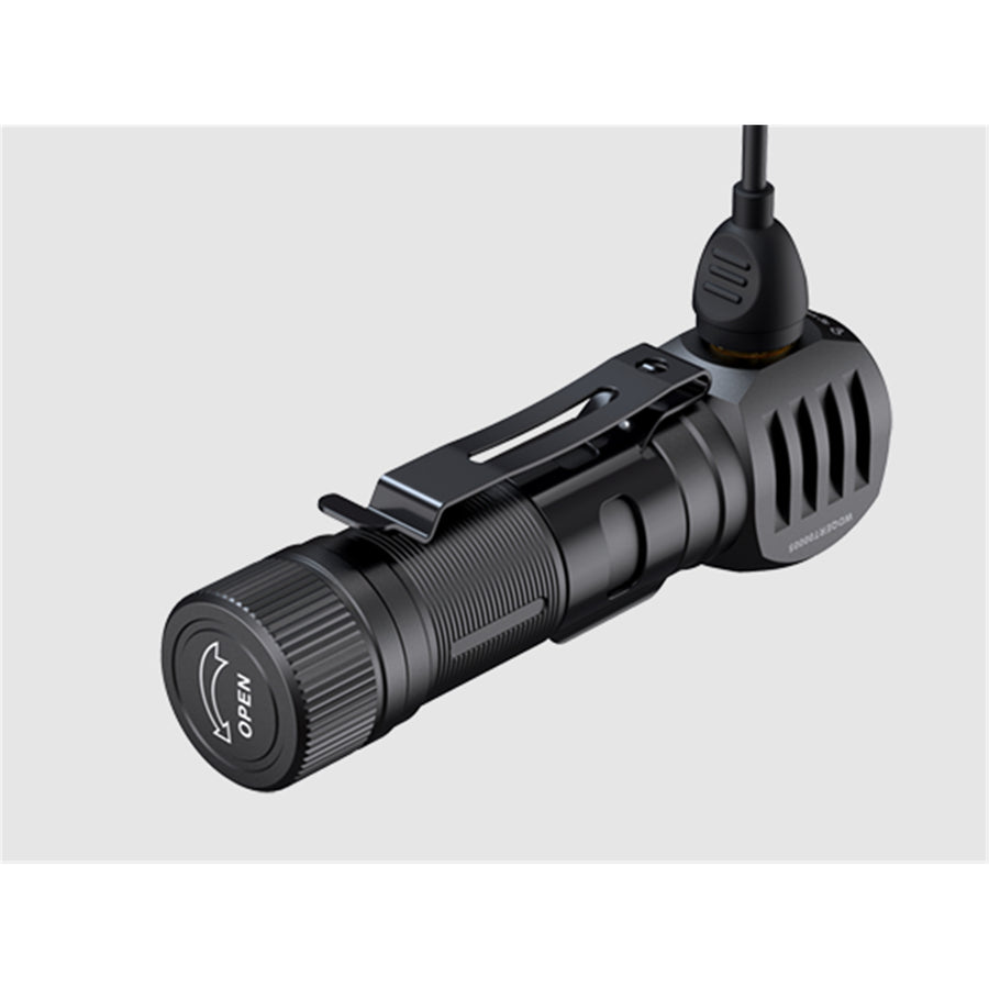Fenix Work & Outdoor HM61R V2.0 Black Rechargeable LED Headlamp Max 1,600 Lumens Headlamp, Quick-Release Structure, One-key Control, 1 x 18650 3400mAH Li-ion Battery & Magnetic Charging Cable are Included - 5 Years Free Repair Warranty
