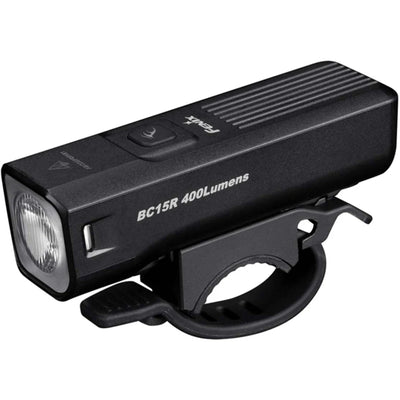 Fenix Bicycle LED Light BC15R Rechargeable Bike Light Max 400 Lumens & 78m Beam Distance - Powered by 1x 18650 Built-in 2600mAh Battery - Operation With a Single Switch - Compatible With Fenix Bicycle Light Helmet Holder & Bicycle Light