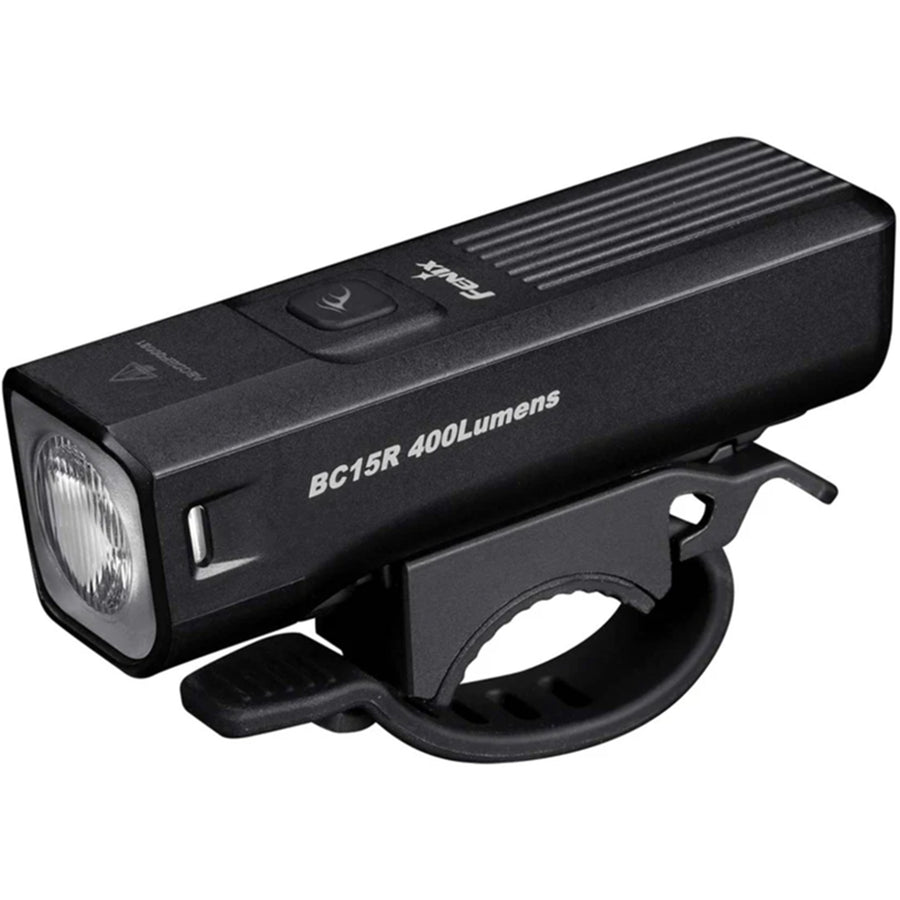 Fenix Bicycle LED Light BC15R Rechargeable Bike Light Max 400 Lumens & 78m Beam Distance - Powered by 1x 18650 Built-in 2600mAh Battery - Operation With a Single Switch - Compatible With Fenix Bicycle Light Helmet Holder & Bicycle Light