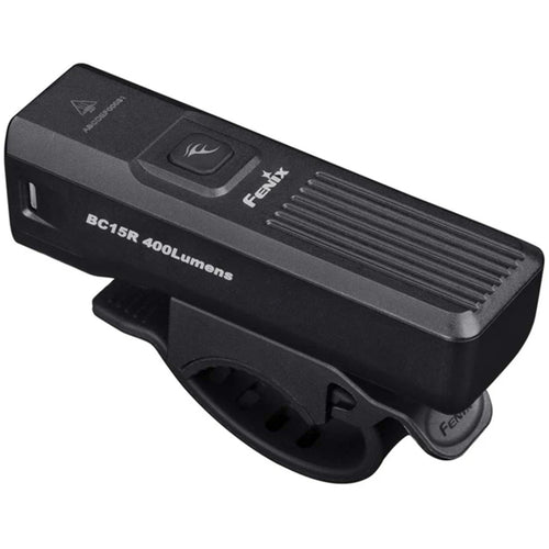 Fenix Bicycle LED Light BC15R Rechargeable Bike Light Max 400 Lumens & 78m Beam Distance - Powered by 1x 18650 Built-in 2600mAh Battery - Operation With a Single Switch - Compatible With Fenix Bicycle Light Helmet Holder & Bicycle Light