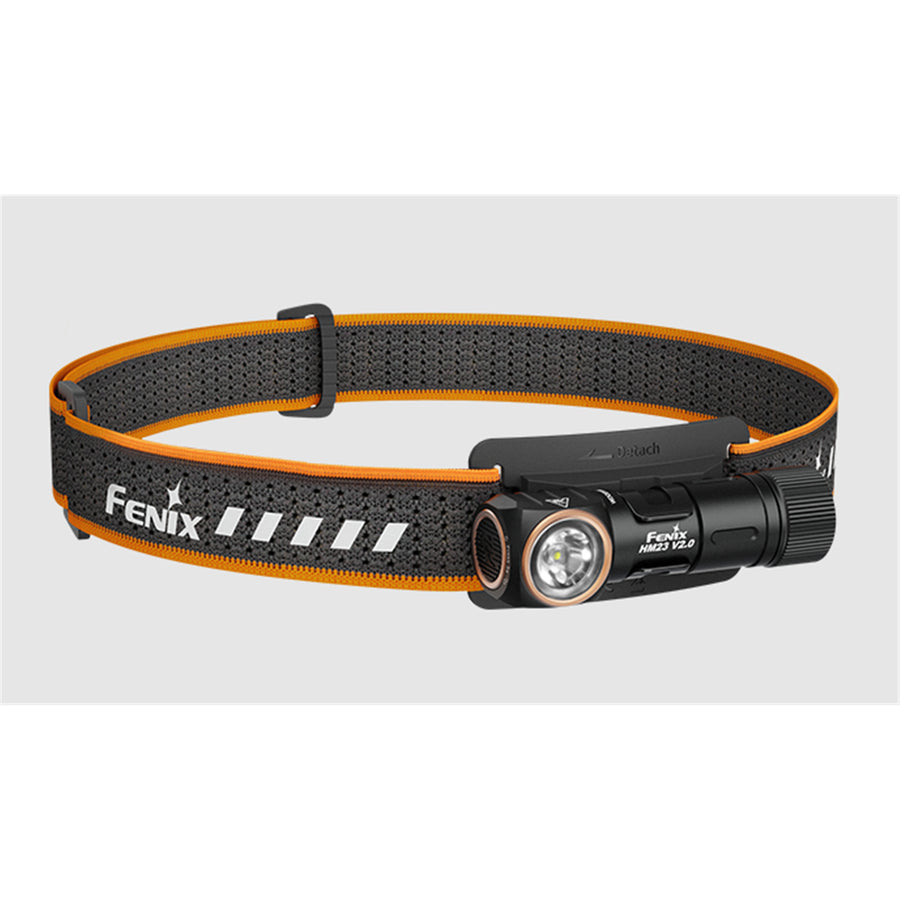 Fenix Camping & Hiking HM23 V2.0 Running Headlamp Max 300 Lumens, Powered by 1 x AA Battery (incl) or 1.5V 14500 Rechargeable Battery (NOT incl) - Lightweight - Compact - Large Side Switch - 5 Years Free Repair Warranty