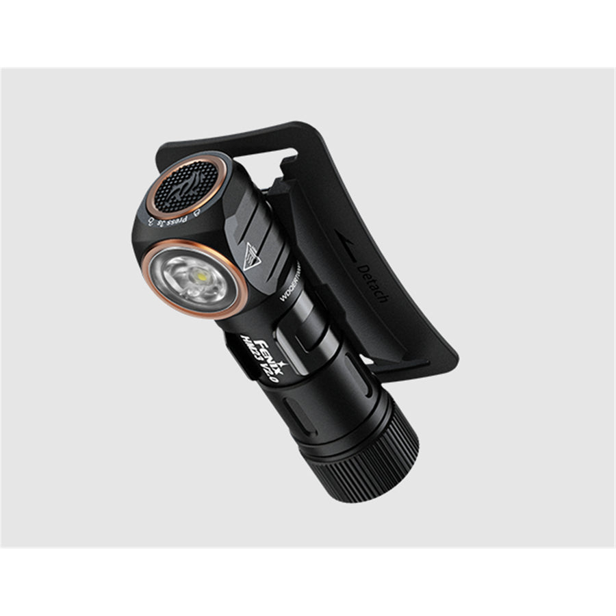 Fenix Camping & Hiking HM23 V2.0 Running Headlamp Max 300 Lumens, Powered by 1 x AA Battery (incl) or 1.5V 14500 Rechargeable Battery (NOT incl) - Lightweight - Compact - Large Side Switch - 5 Years Free Repair Warranty