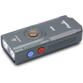 Fenix Everyday Carry Torch E06R Mini Keychain Flashlight Max 700 Lumens - Grey, Max 110m Beam Distance, Pocket Size, Built-in 750mAh Li-polymer Battery, White Light, UV Light and Red Laser, Anti-Counterfeit Authentication, Aluminum — image 1