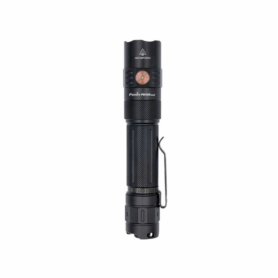 Fenix Tactical & Ourdoor Flashlights PD35R ACE High-Powered LED Torch Max 2,000 Lumens, Head: 1.04" (26.5mm), Max 380m Beam Distance, Powered by 1 x 18650 4,000 mAH Li-ion Rechargeable Battery Included, Build-In USB-C Charging Port, 5-Years