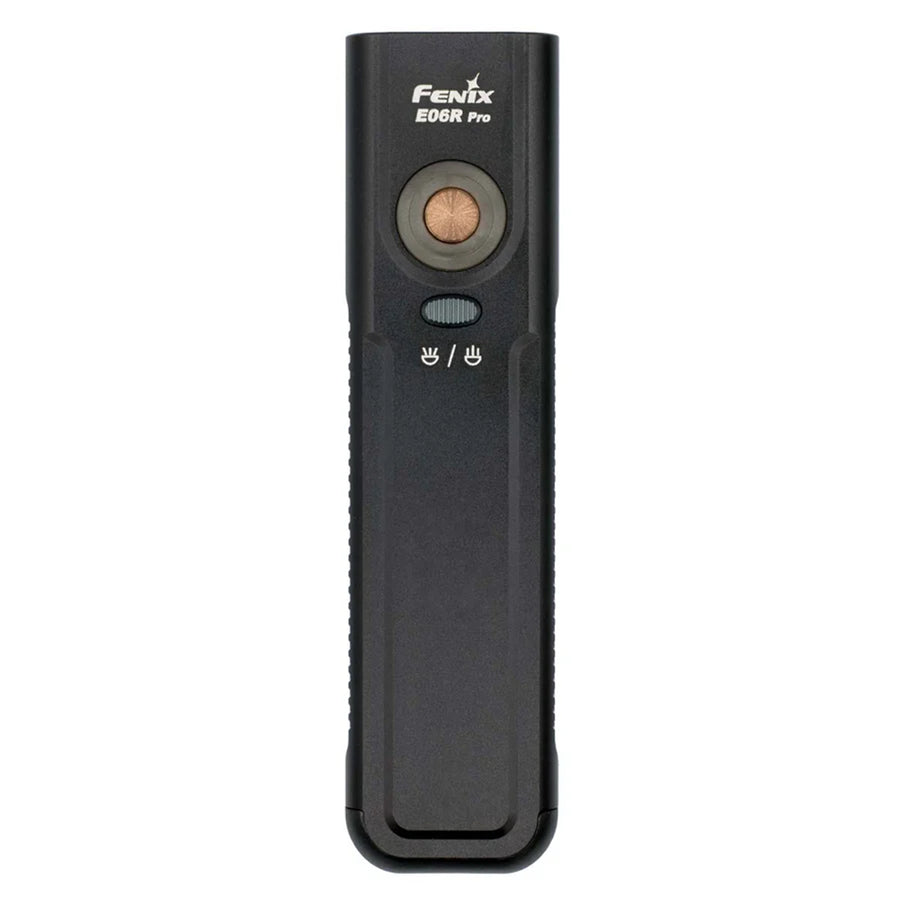 Fenix Every Day Carry E06R PRO Dual-Control Triple-Light Source LED Flashlight (Black) 1600 Lumen, 160m, IP66, 1650mah Internal Battery, USB- C Charging,
