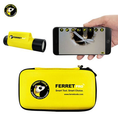 FERRET CFWF50A2 - Pro - Multipurpose Wireless Inspection Camera & Pulling Tool Kit. 720p HD Streaming.