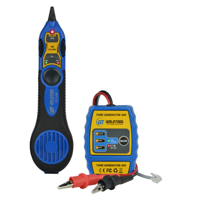 GOLDTOOL TCT-490 - PRO LAN Tracer/Toner Kit. Identify Condition of TEL Line