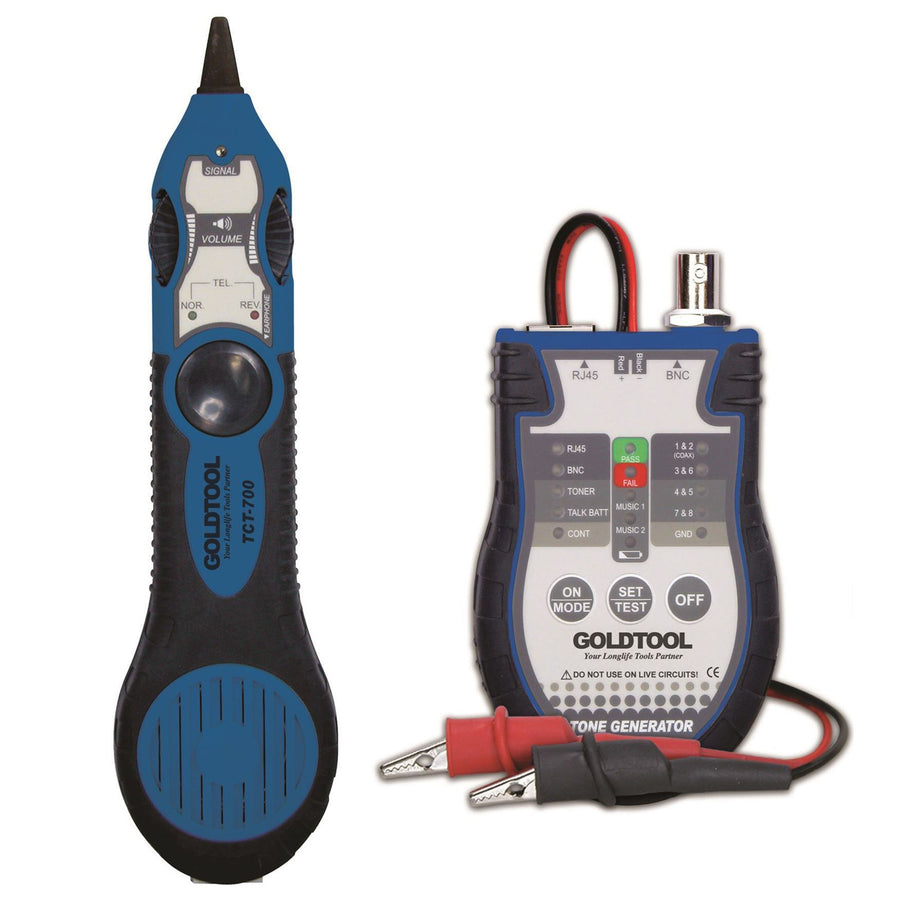 GOLDTOOL TCT-700 - 3-IN-1 Tracer & Toner Cable Tester Kit