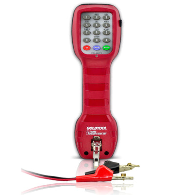 GOLDTOOL TCT-1900-RD - Telephone Line Fault Tester Install Service & Maintain Voice Services w/ Ease.