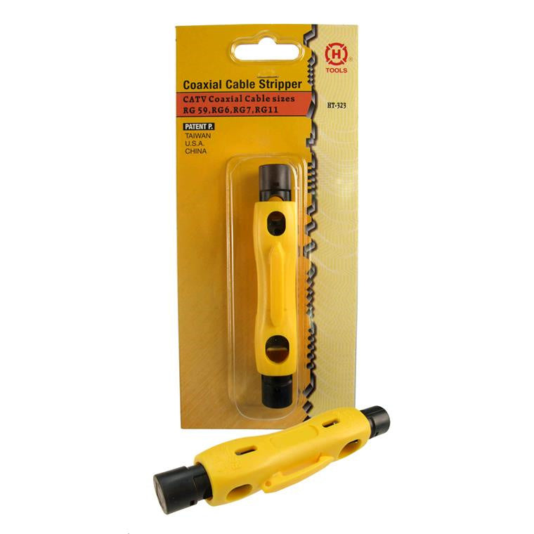 HANLONG CT-323 - 2x blade Coaxial Cable Stripper RG59/62/6/11/7/213/8