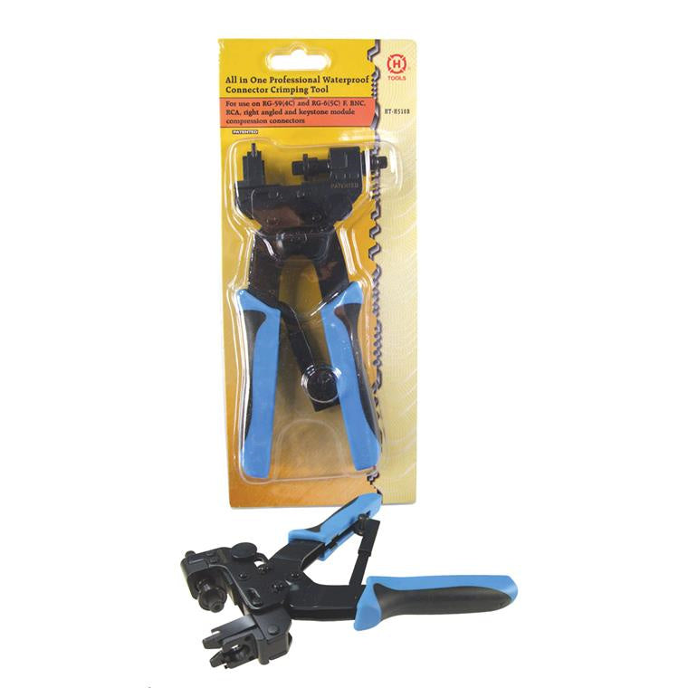HANLONG CT-H510B - Compression Crimp Tool for F/BNC/RCA connectors