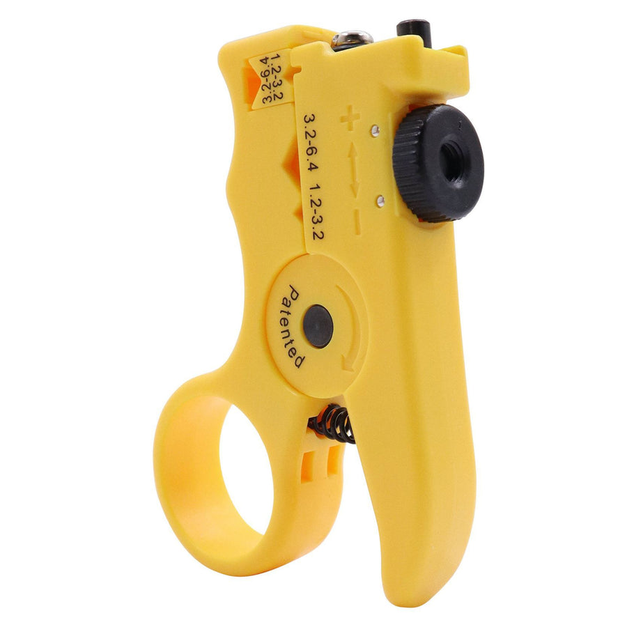 HANLONG HT-340B - Mini Adjustable Slit & Ring Fiber Stripper. Interchangable & reversible