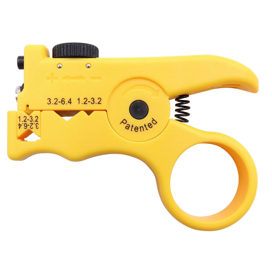 HANLONG HT-340B - Mini Adjustable Slit & Ring Fiber Stripper. Interchangable & reversible