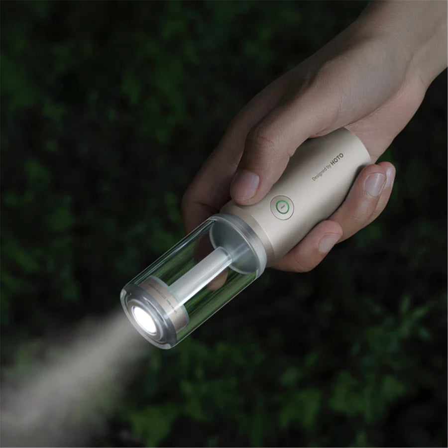 HOTO Multi-function Camping Light 3 modes: camping light, ambient light, flashlight, IPX6 water resistance, 180 measured lumens, 3100mAh lithium battery
