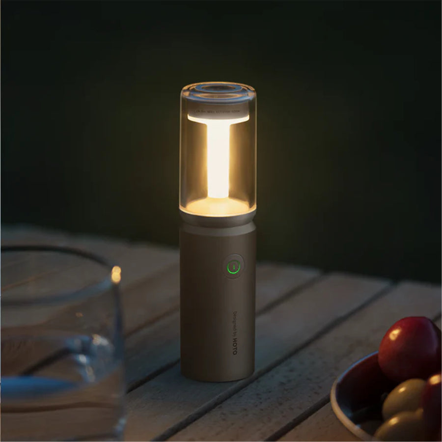 HOTO Multi-function Camping Light 3 modes: camping light, ambient light, flashlight, IPX6 water resistance, 180 measured lumens, 3100mAh lithium battery