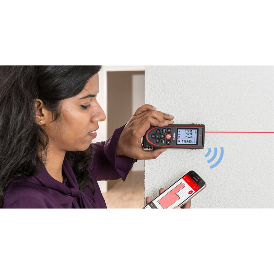 Leica Disto X3 IP65 rated laser distance meter ultra-rugged design 150m measuring range
